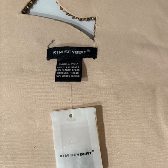 Kim Seybert NYC Gold & Crystal Beaded Table Runner 47”x20” Retail $815.00 - Picture 8 of 12